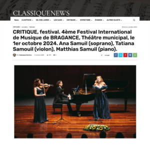 Read more about the article Classique News