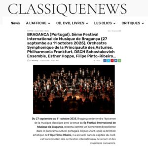 Read more about the article Notícia Classique News 2025