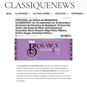Read more about the article Notícia Classique News 2026